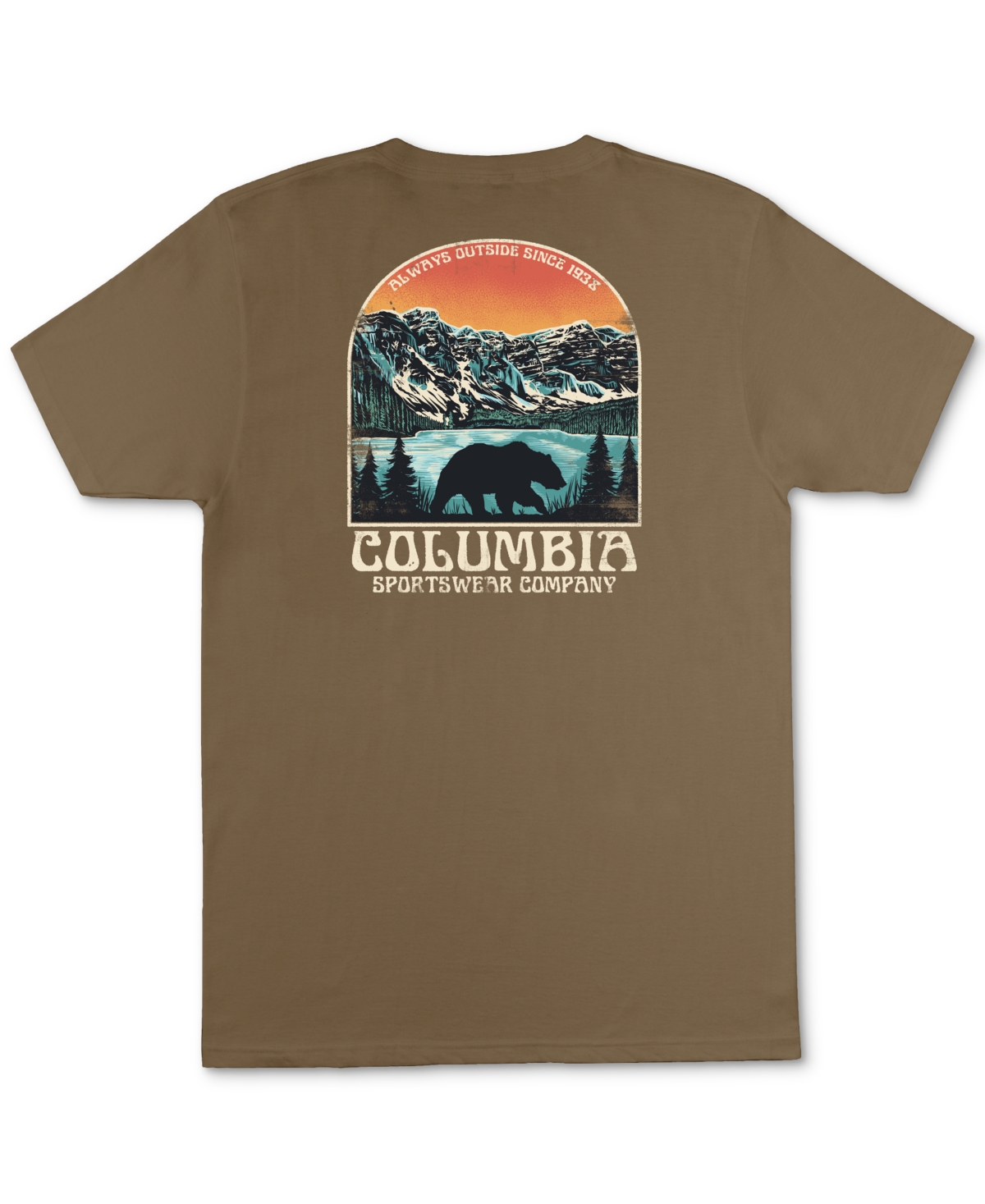 Columbia Men's Commute Landscape Logo Graphic T-shirt In Delta