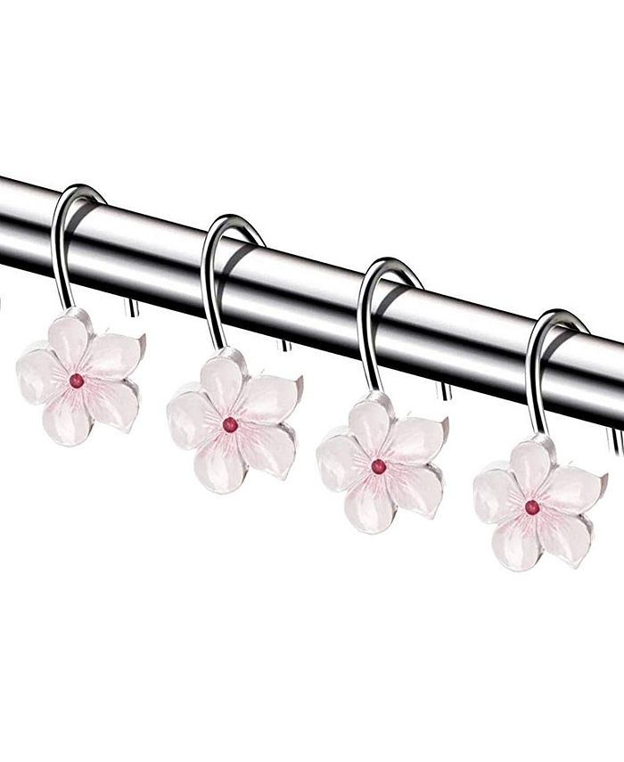 Creative Scents Vanda White Shower Curtain Hooks Set of 12 Macy's