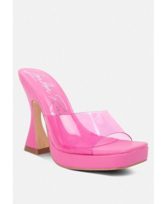 Women's Skyhigh Clear Strap Block Heel Sandals