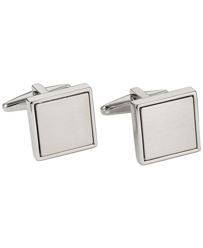 Kenneth Cole Reaction - Polished Square with Brushed Center Cufflinks