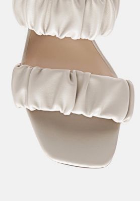 Womens Lady Lynn Gather Around Slip-On Heeled Sandals