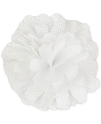 Con.Struct Men's Ceremony Satin Checkerboard Flower Lapel Pin, Created for Macy's 