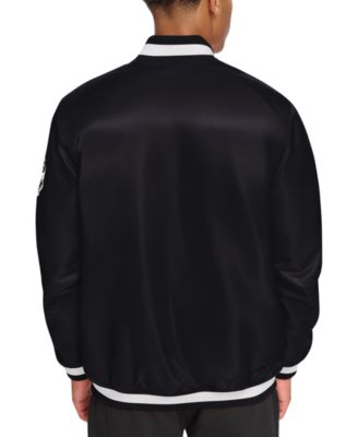 Мужская атласная университетская куртка-бомбер Starter классического покроя из атласа