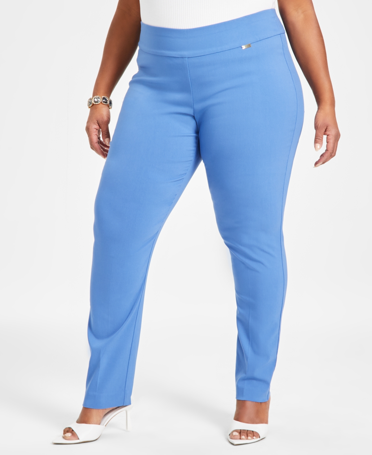 I.n.c. International Concepts Plus Size Bengaline Skinny Pants, Created for Macy's