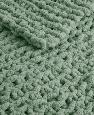 Chunky-Knit Chenille Throw, 50" x 60"