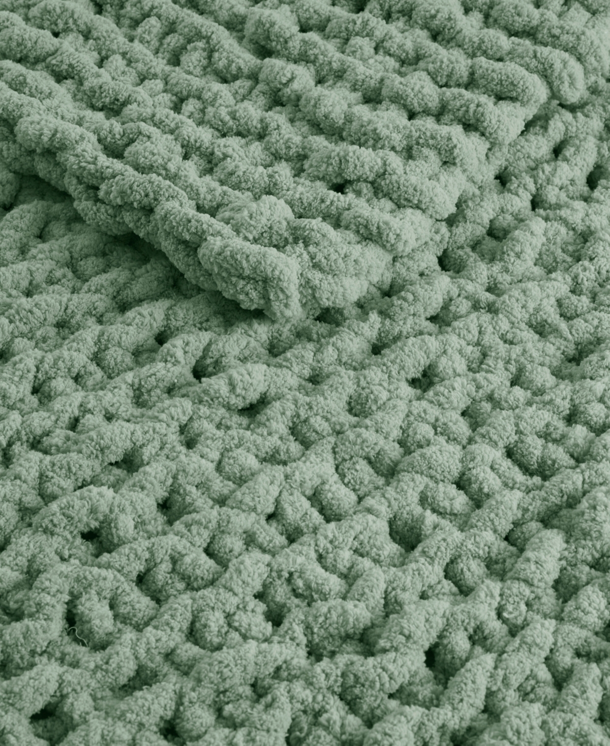 Madison Park Chunky-knit Chenille Throw, 50" X 60" In Red