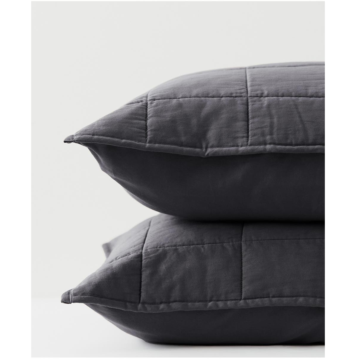 Cotton Quilted Sham 2-Pack - King - Sandshell