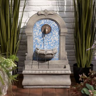 絵画 water fountain Amazon.com: Sunnydaze Glazed Ceramic Fish 7-Inch Outdoor