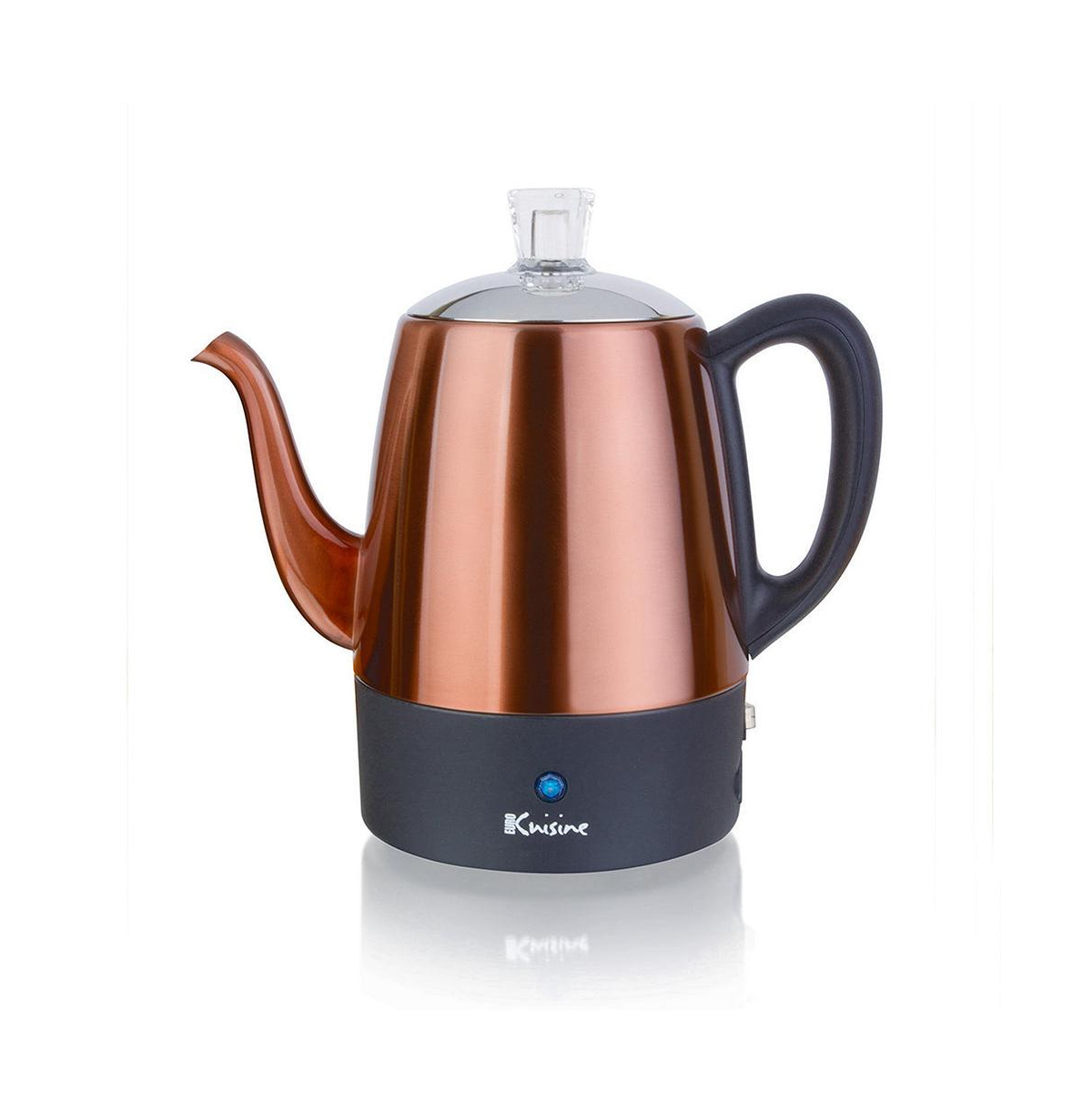 Electric 4 Cup Percolator- Copper Finish - 800 Watts