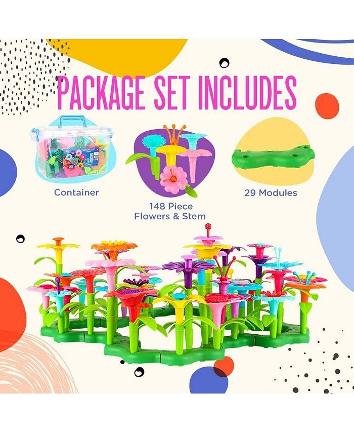 Flower Garden Building Toys Preschool Flower Garden Building Set