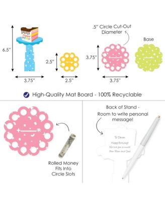 Cake Time - DIY Happy Birthday Party Money Holder Gift - Cash Cake