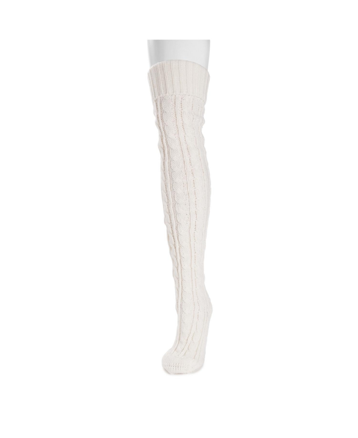 Muk Luks Women's Cable Knit Over the Knee Socks