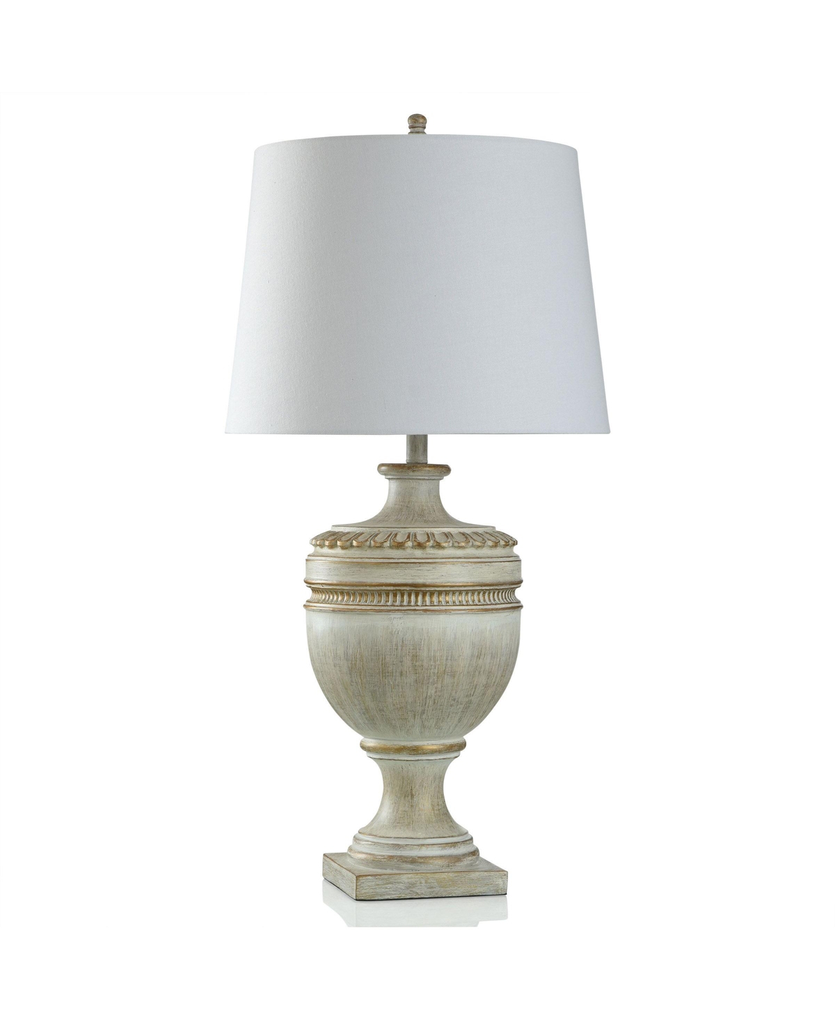 Stylecraft Home Collection 36" Malta And Classic Brushed Table Lamp In Washed Cream,gold