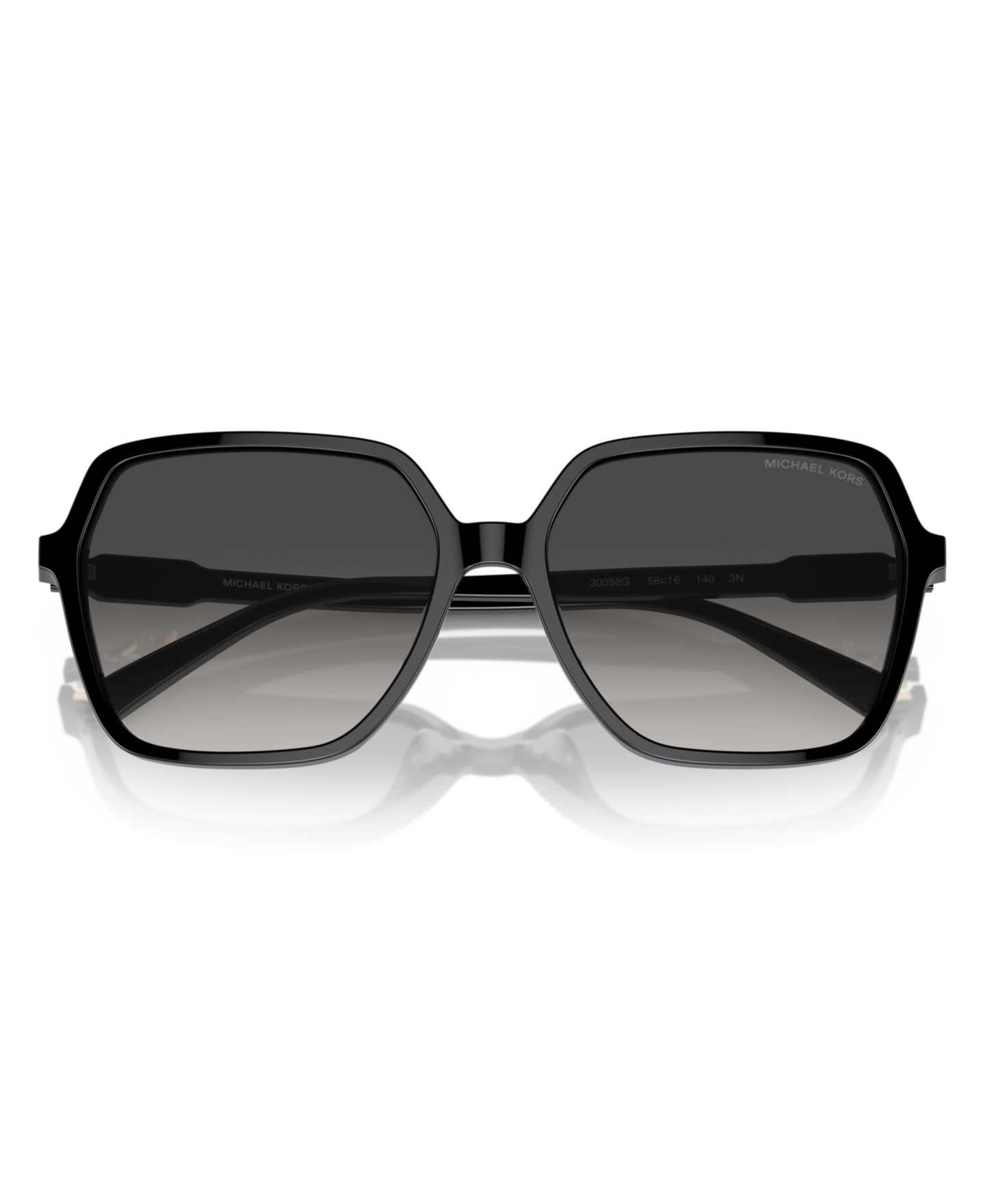 Женские солнцезащитные очки Michael Kors Sunglasses, MK2196, цвет: Чёрный — фото 5