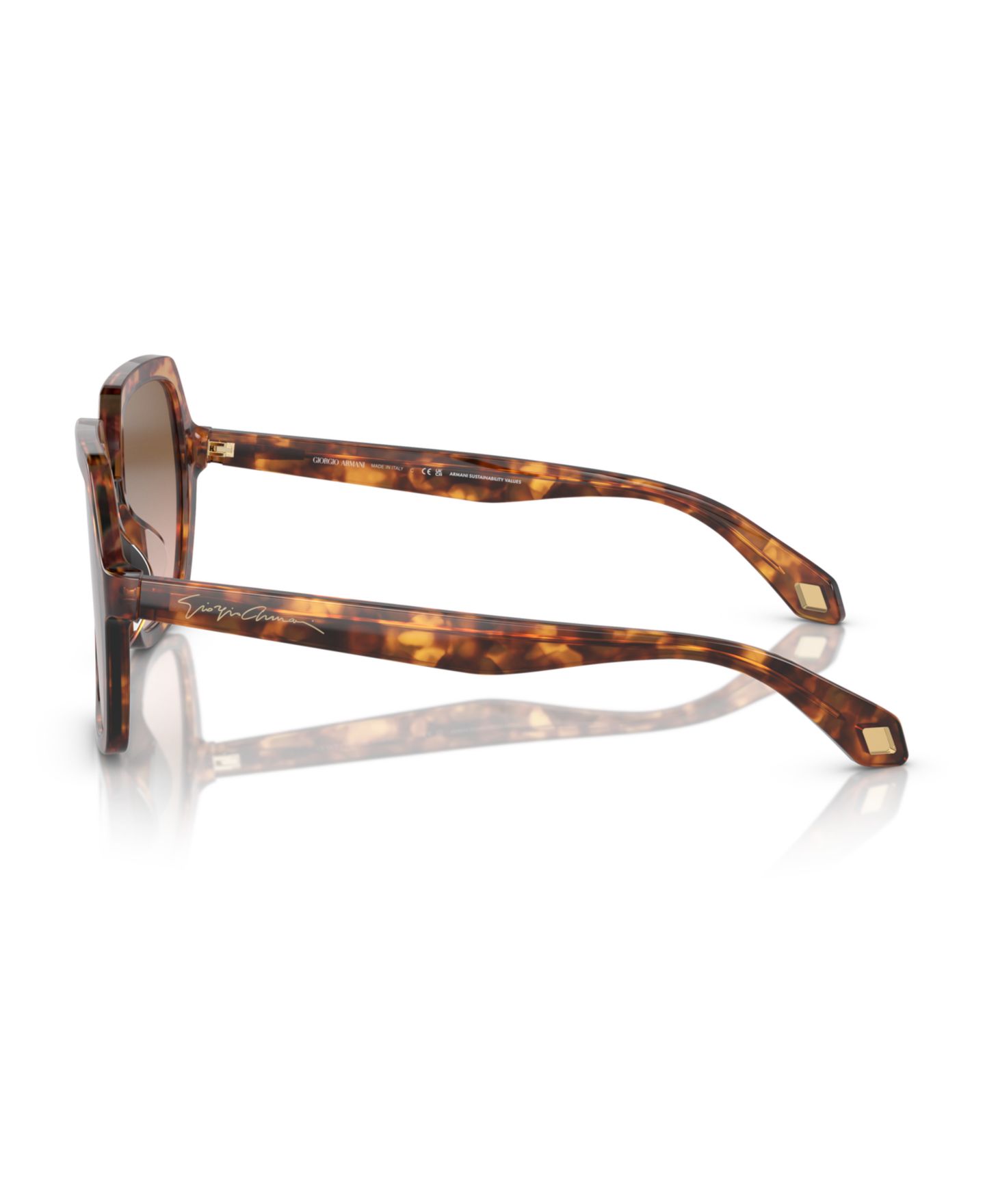 Женские солнцезащитные очки Giorgio Armani Sunglasses, Gradient AR8193U, цвет: Оранжевый / Красный — фото 5