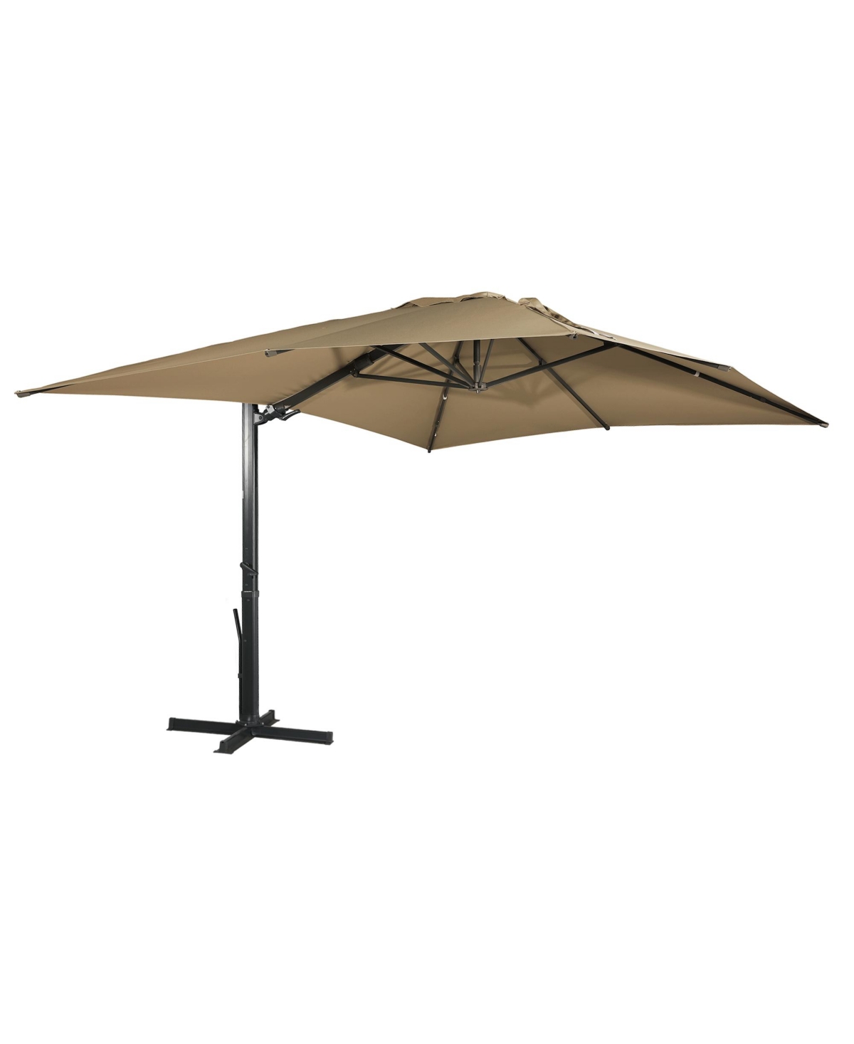 13ft Square Offset Cantilever Patio Umbrella for Outdoor Shade - Gray