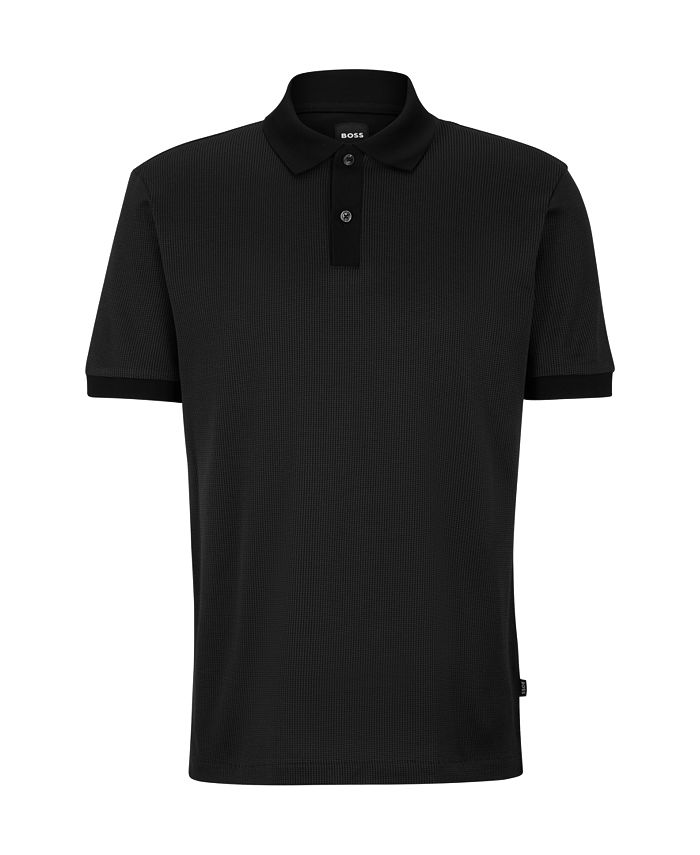 Hugo Boss Men's Structured- Polo Shirt - Macy's
