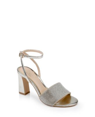 Jewel Badgley Mischka Sandales à Talon Bloc Avec éléments Décoratifs Della