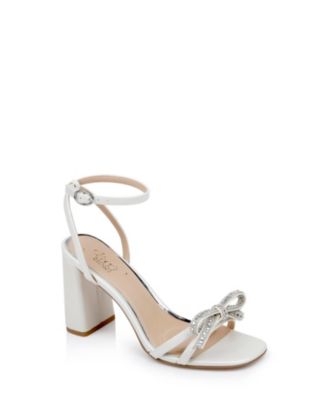 Jewel badgley mischka ana discount strappy block heel evening sandals