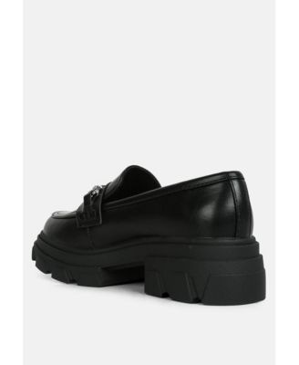 Womens oklyn horsebit embellished chunky platform loafers