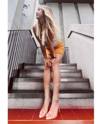 Womens Sphynx High Heel Lace Up Heels