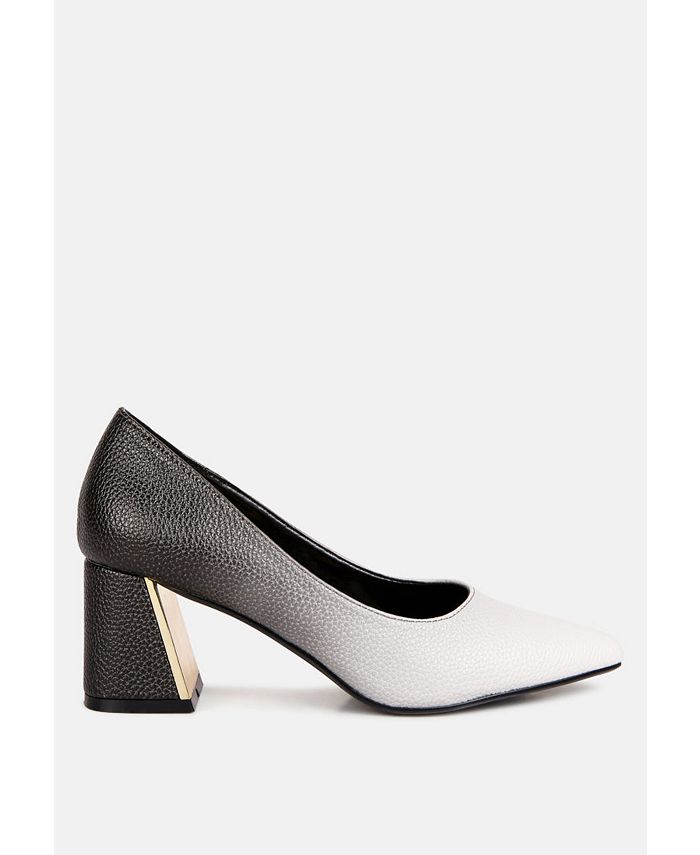 London Rag Women's Harlow metallic accent block heel pumps Macy's