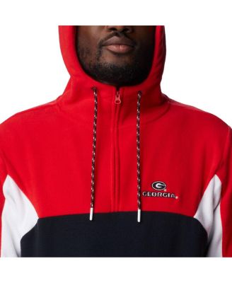 Men's Black Georgia Bulldogs Lodge Quarter-Zip Hoodie