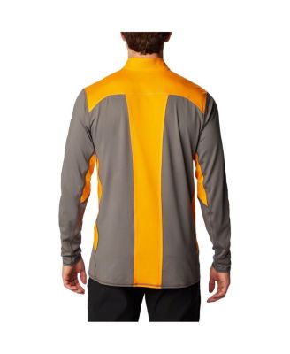 Men's Gray Tennessee Volunteers Tech Trail Omni-Shade Quarter-Zip Sweatshirt