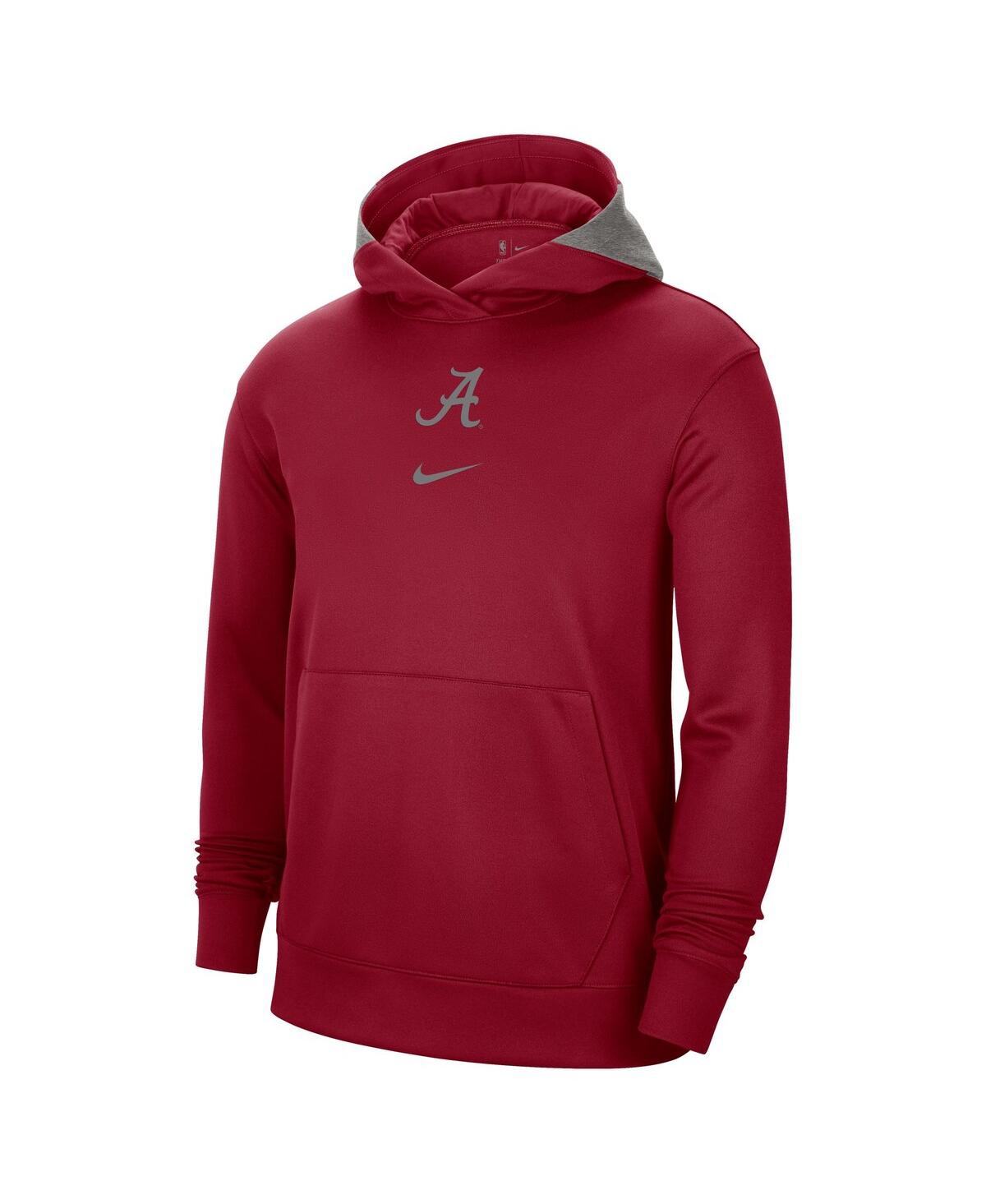 Men's NikeAlabamaTide Team Basketball Spotlight Performance Pullover Hoodie - Crimson