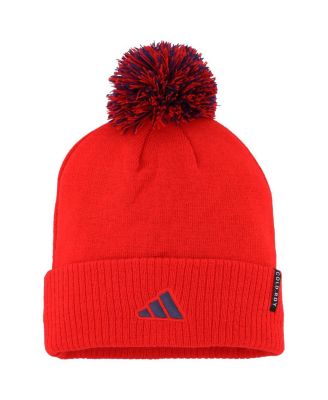 Men's Red Washington Capitals COLD.RDY Cuffed Knit Hat with Pom