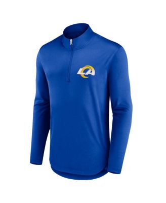 Men's Royal Los Angeles Rams Quarterback Quarter-Zip Top