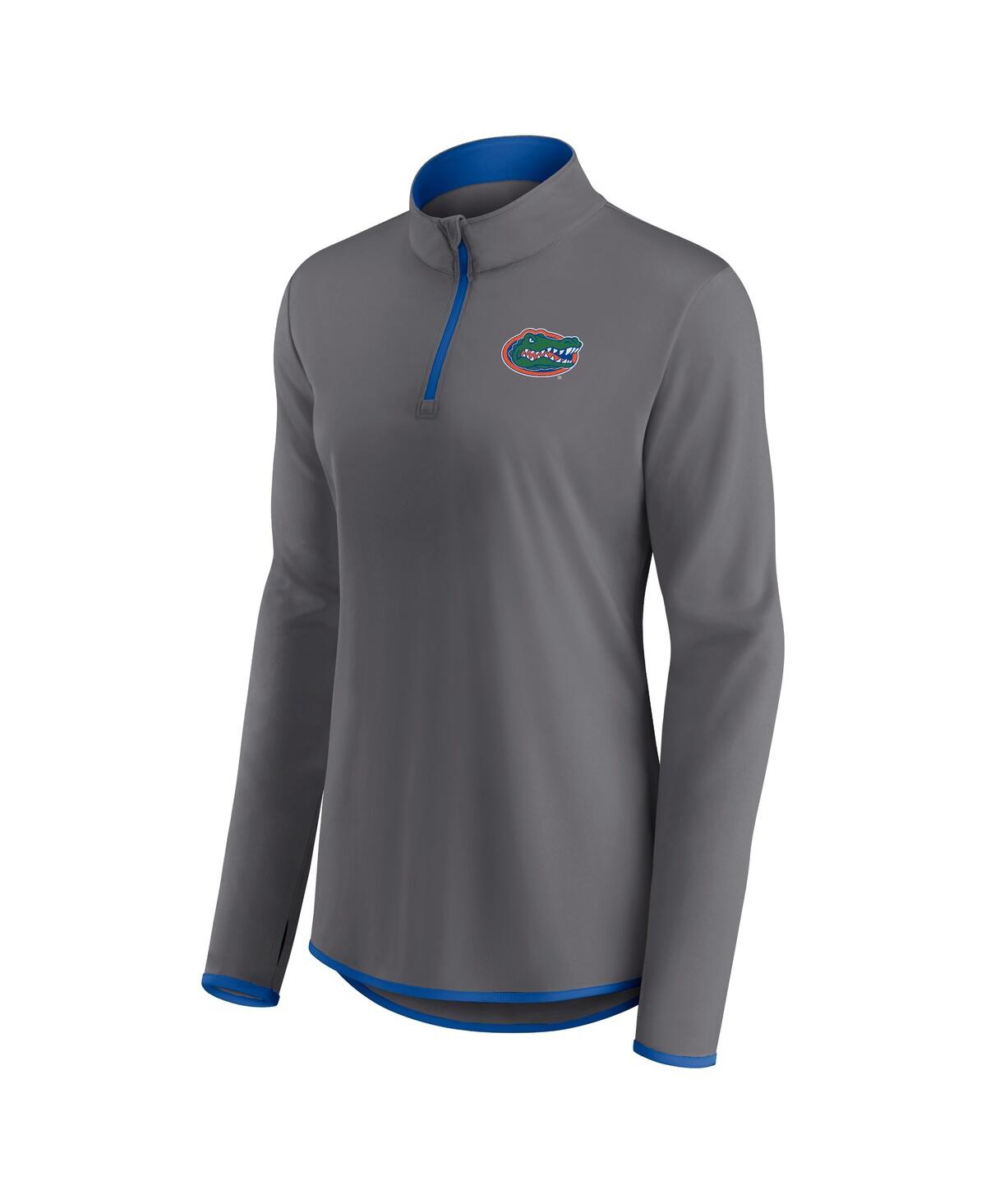 Women's FanaticsFlorida Gators Corner Quarter-Zip Top - Gray