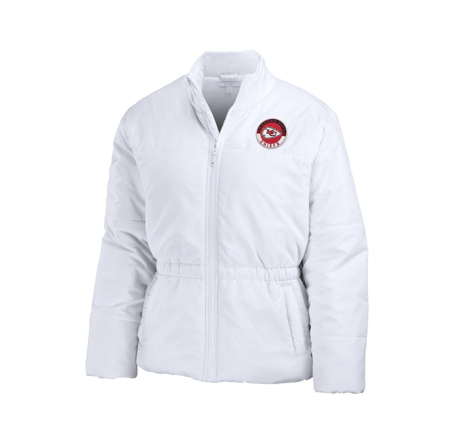 Women's White Kansas City Chiefs Packaway Full-Zip Puffer Jacket