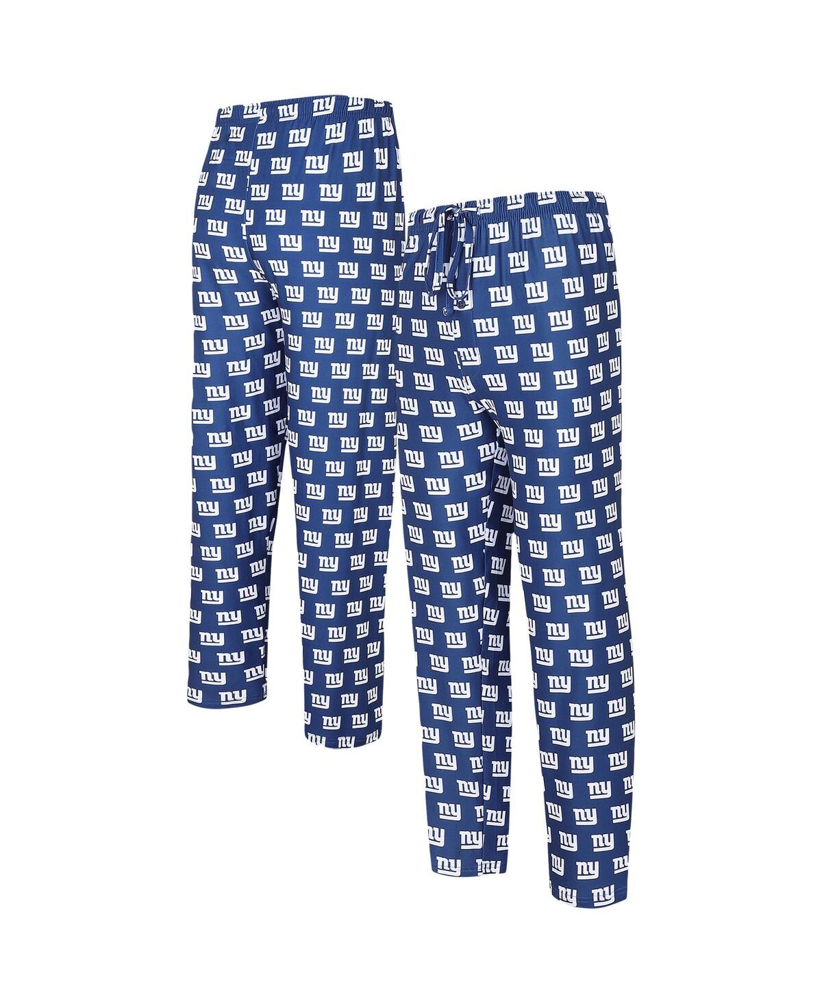 Men's Concepts Sport Royal New York Giants Gauge Allover Print Knit Pants - Royal
