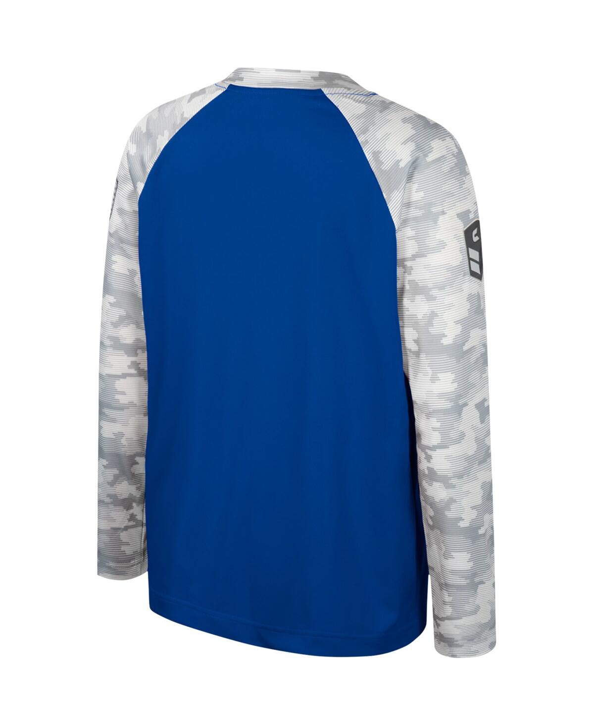 Big Boys Colosseum Royal, Camo Florida Gators Oht Military-Inspired Appreciation Dark Star Raglan Long Sleeve T-shirt