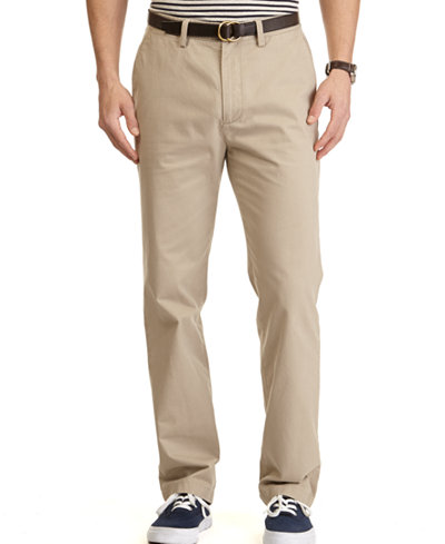 Nautica Men's Classic Fit Flat Front Deck Pants - Pants - Men - Macy's