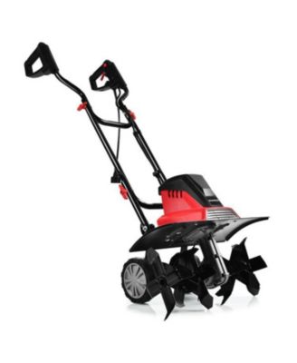 Electric Soil Tiller Cultivator with 9 Inch Digging Depth for Gardens