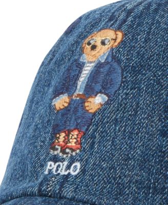 Polo Ralph Lauren Men's Polo Bear Denim Ball Cap - Macy's