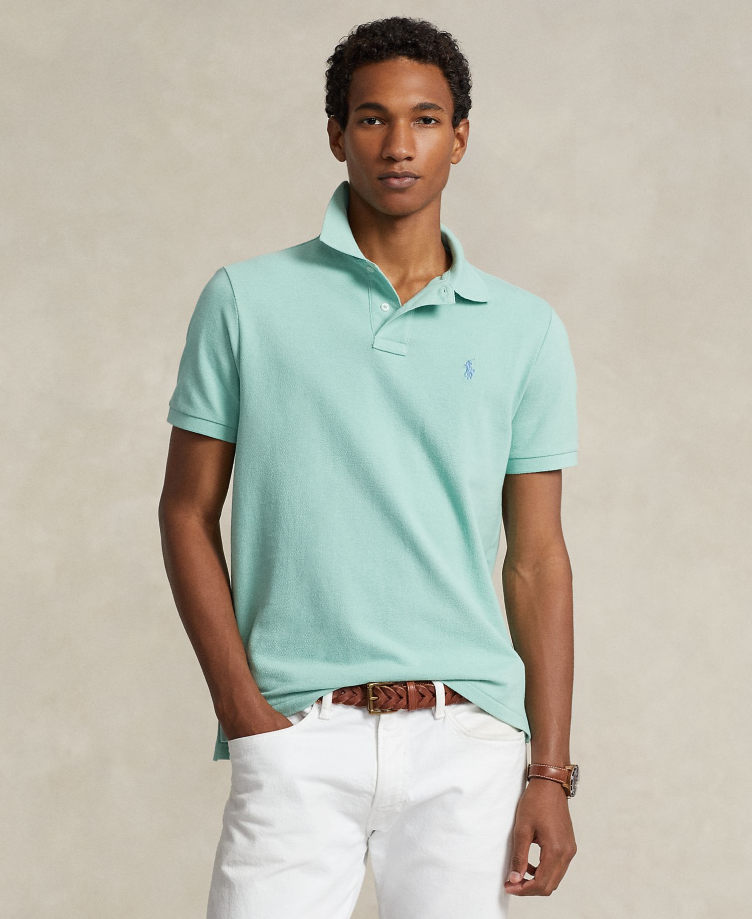 Men's Classic-Fit Mesh Polo Shirt