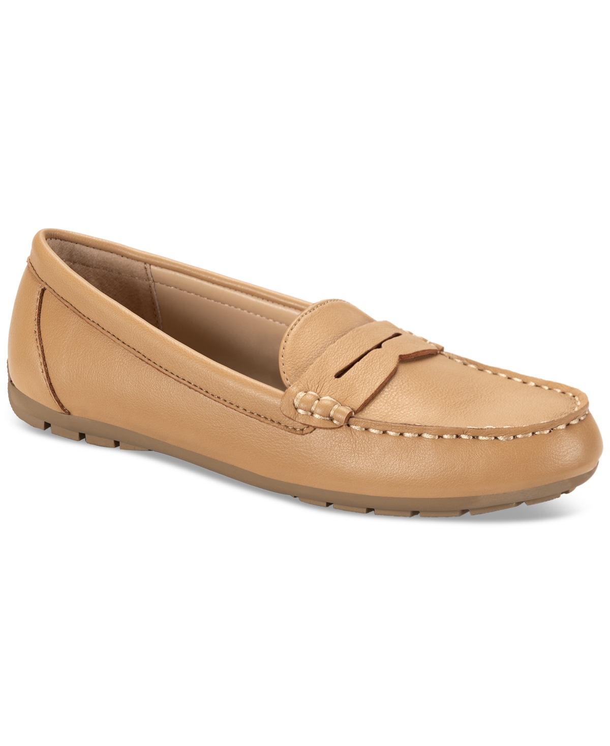 Shop Style & Co Women's Serafinaa Driver Penny Loafers, Created For Macy's In Tan