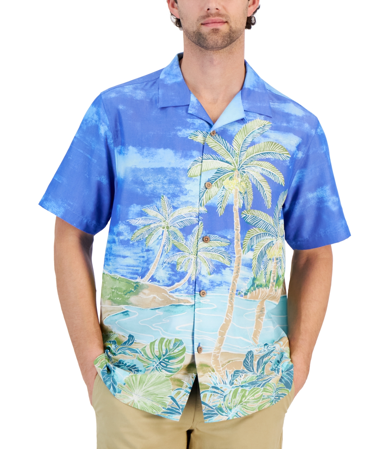 Men's Coconut Point Hidden Oasis Graphic Shirt - Summer Aqua