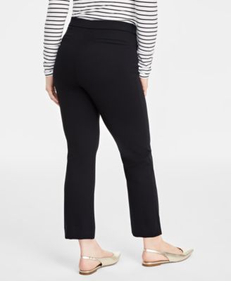 Women's Pont&eacute;-Knit Pull-On Ankle Pants, Regular & Short, Created for Macy's