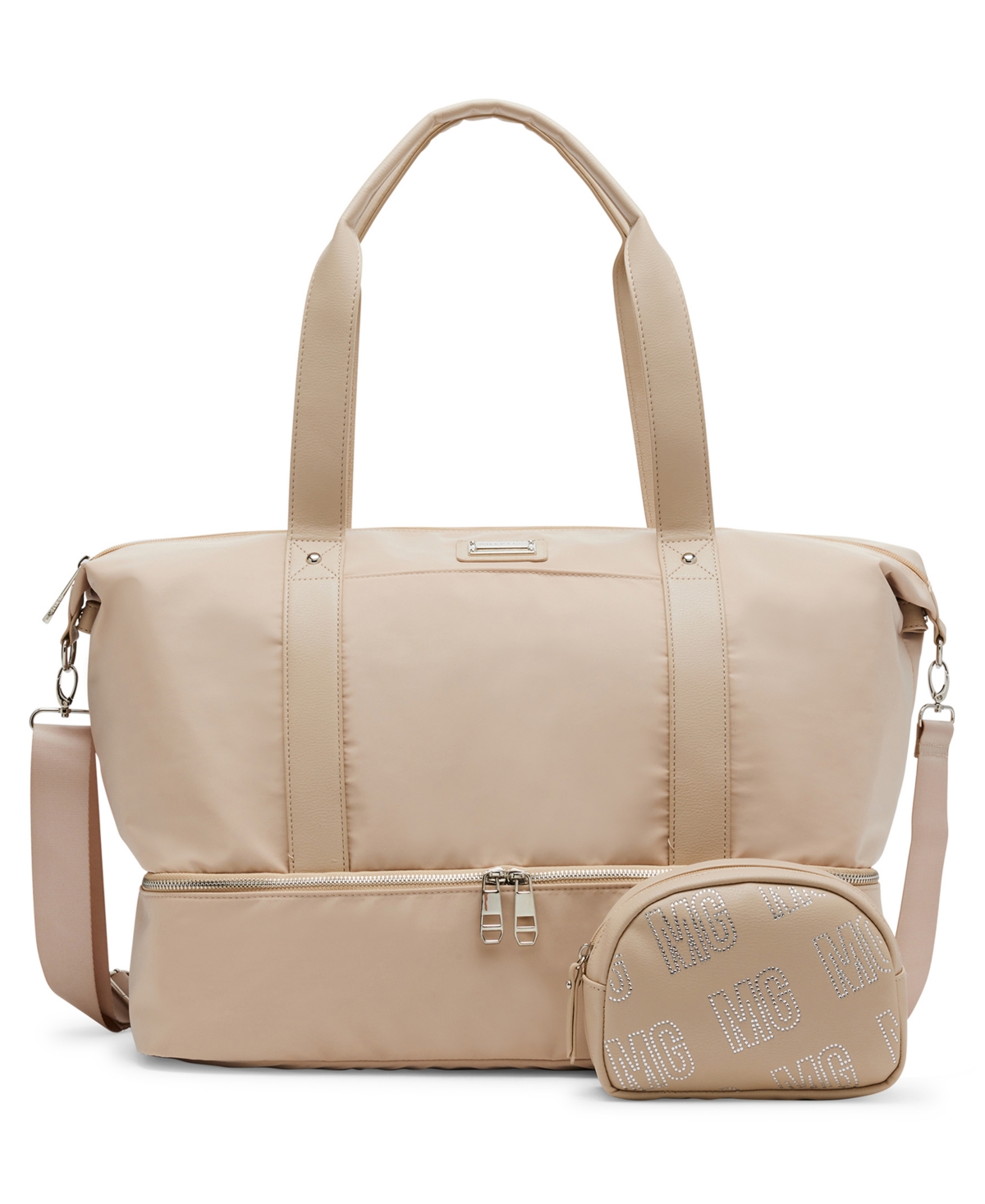 Madden Girl Katy Nylon Weekender With Pouch In Khaki