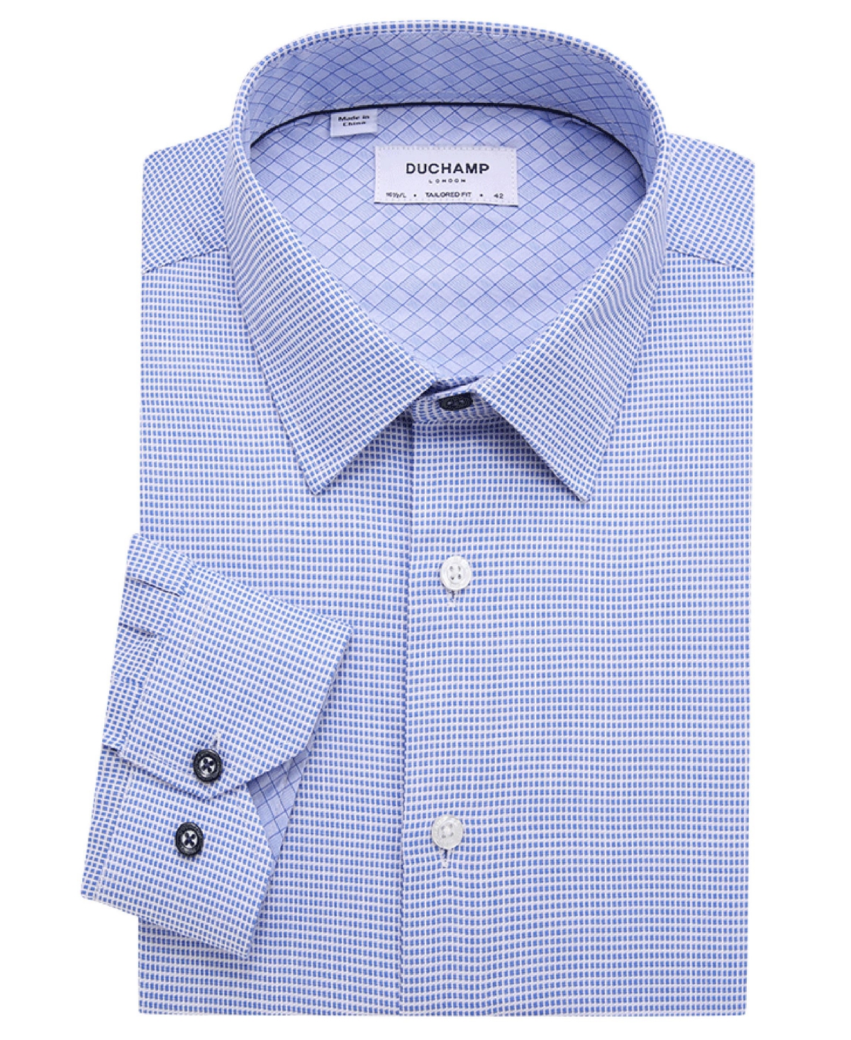 Men's Neat Dress Shirt - Deep black