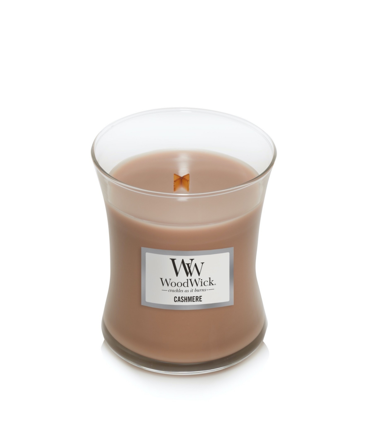 Shop Woodwick Candle Woodwick Cashmere Medium Hourglass Candle, 9.7 oz