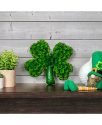 14.5" Four Leaf Clover Wood Floral Decoration