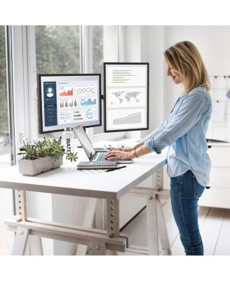 Fully Adjustable Dual Arm Desktop Mount  DML2000 Monitor Mount