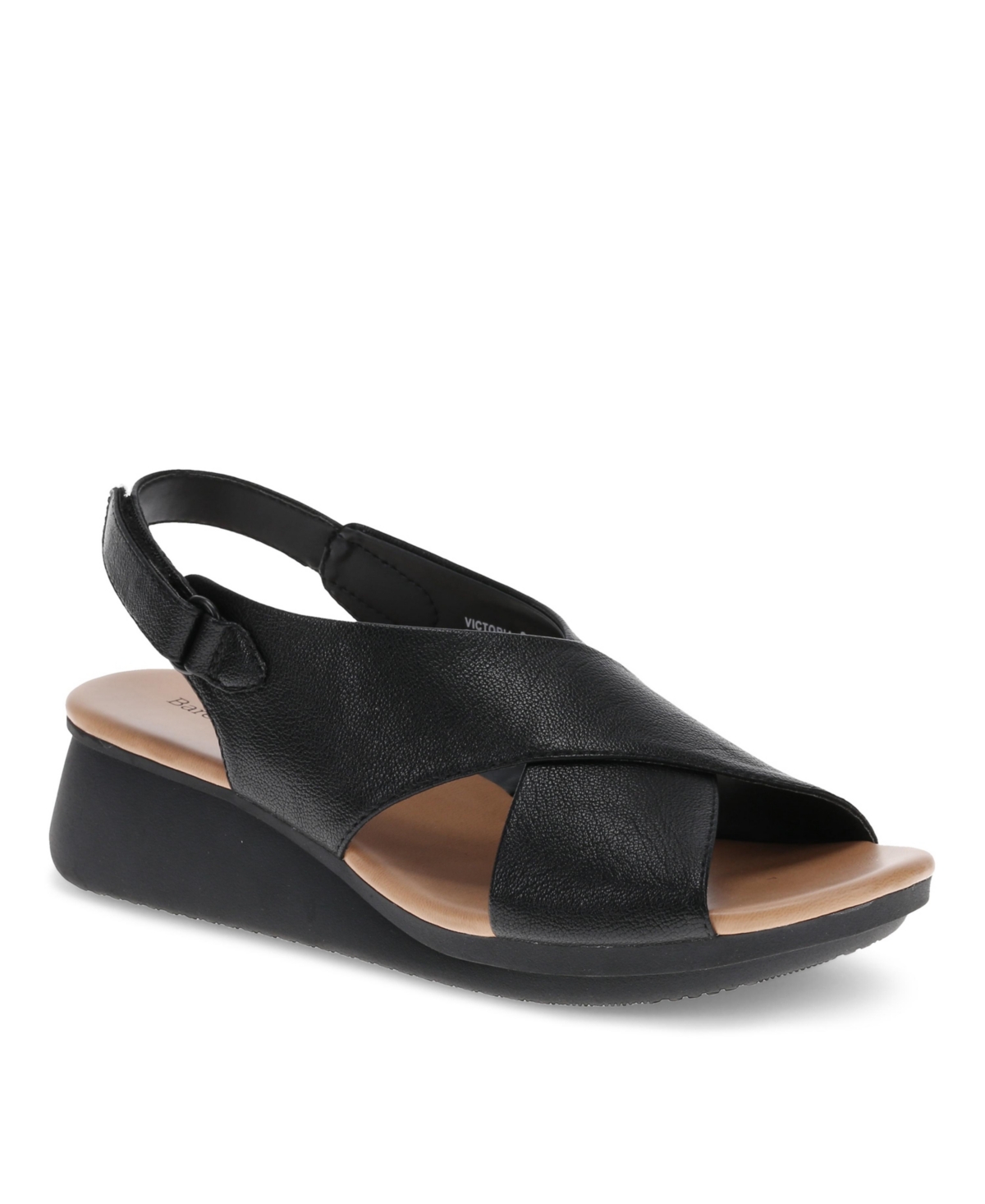 Shop Baretraps Women's Victoria Slingback Wedge Sandals In Black