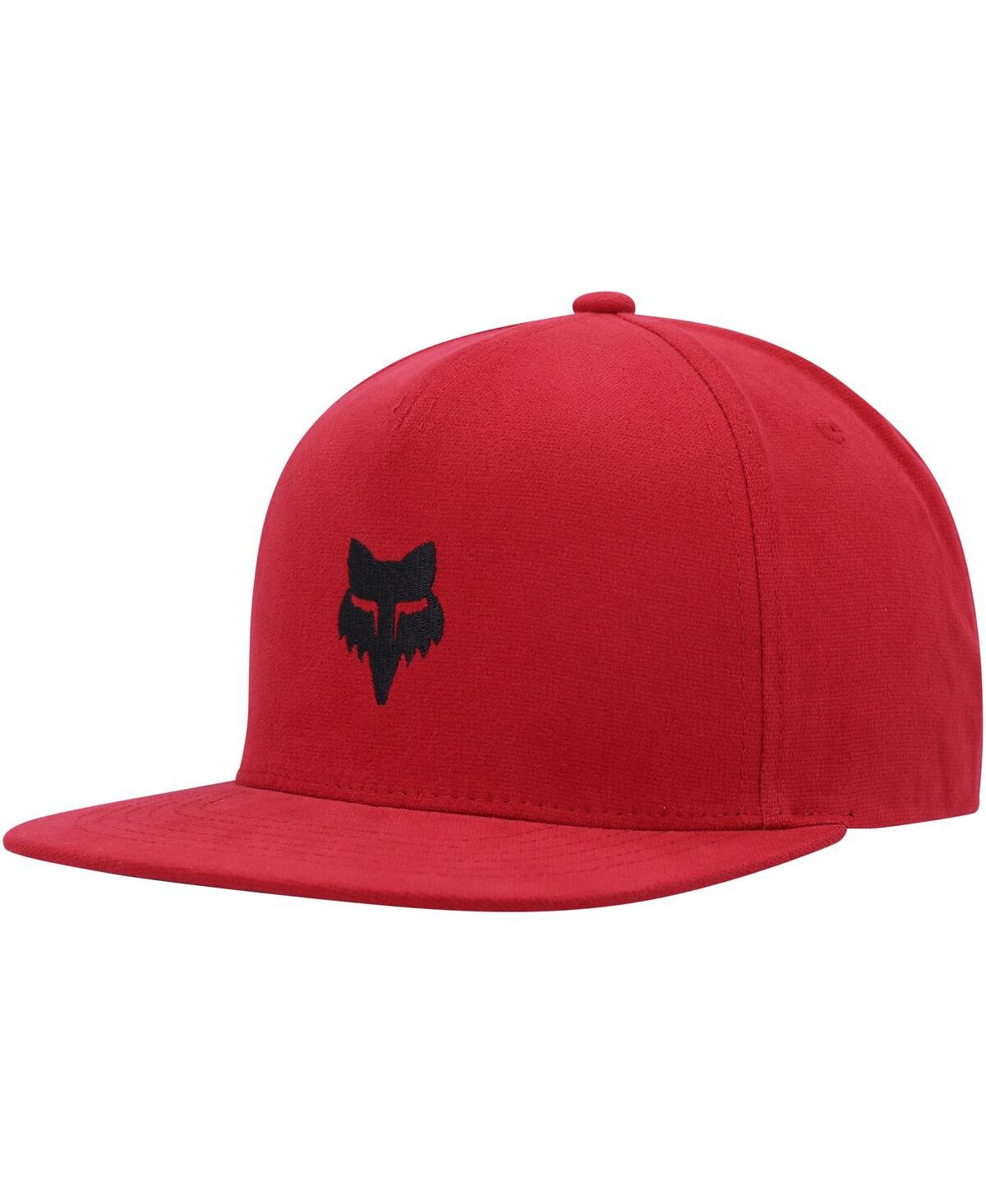 Men's Fox Red Snapback Hat - Red