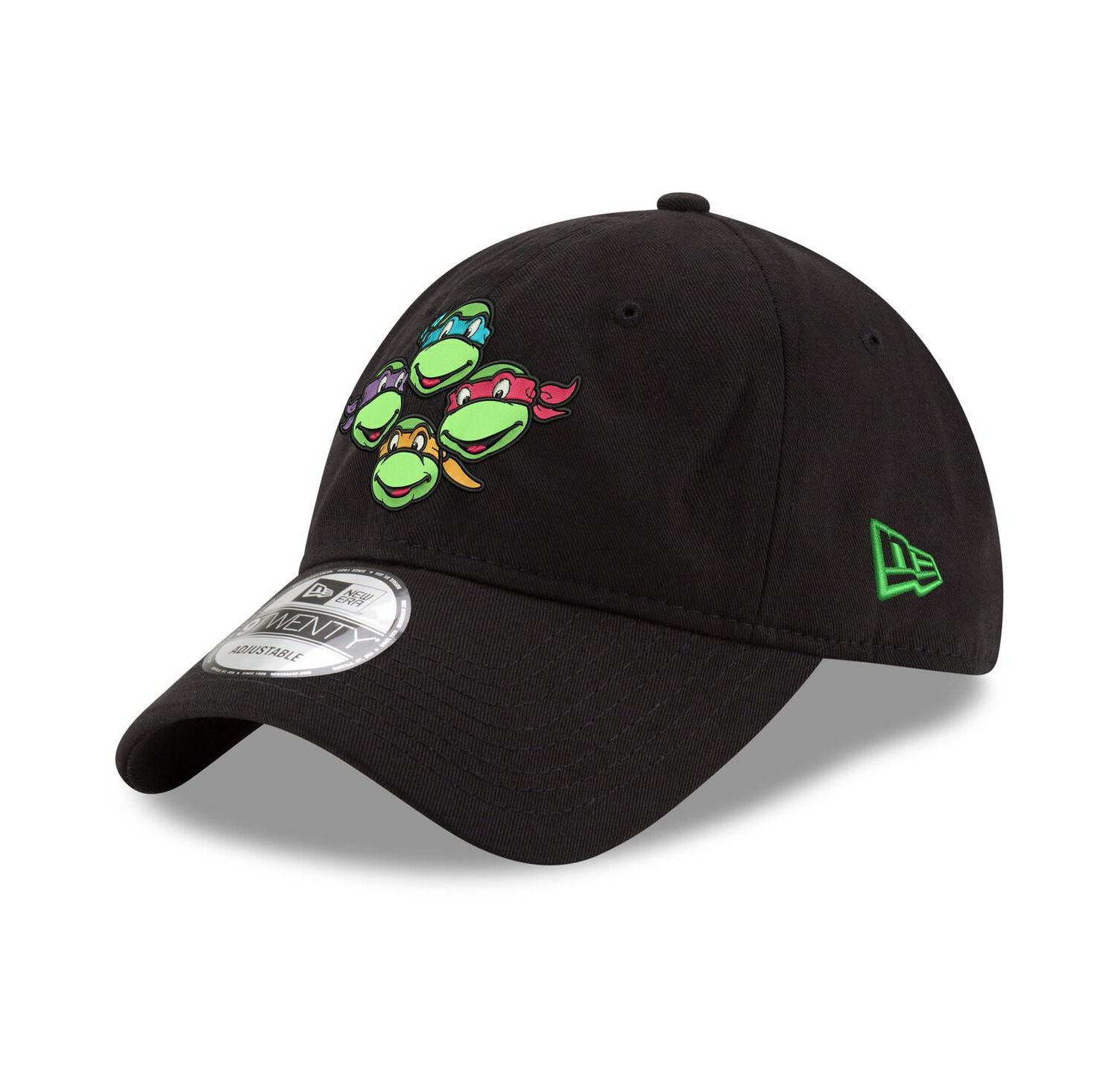 Men's Black Teenage Mutant Ninja Turtles 9TWENTY Adjustable Hat